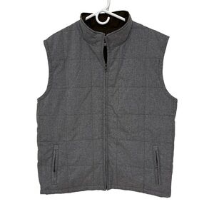 Cutter & Buck Reversible Men's Gray Quilted Vest XL